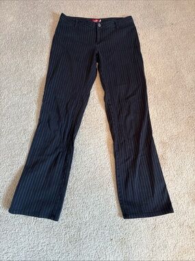 Dickies Black/Gray Pinstriped Dress Pants Women's Size 9
